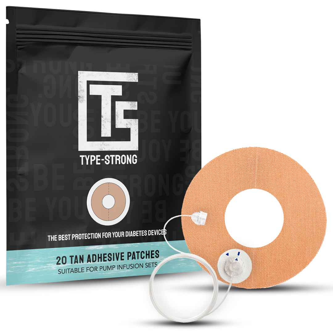Pump Infusion Set Adhesive Patches - 20 Pack - Type Strong