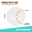 Dexcom Patches for G7 & ONE+ Sensors | 10 Day Secure Hold , 20 Pack